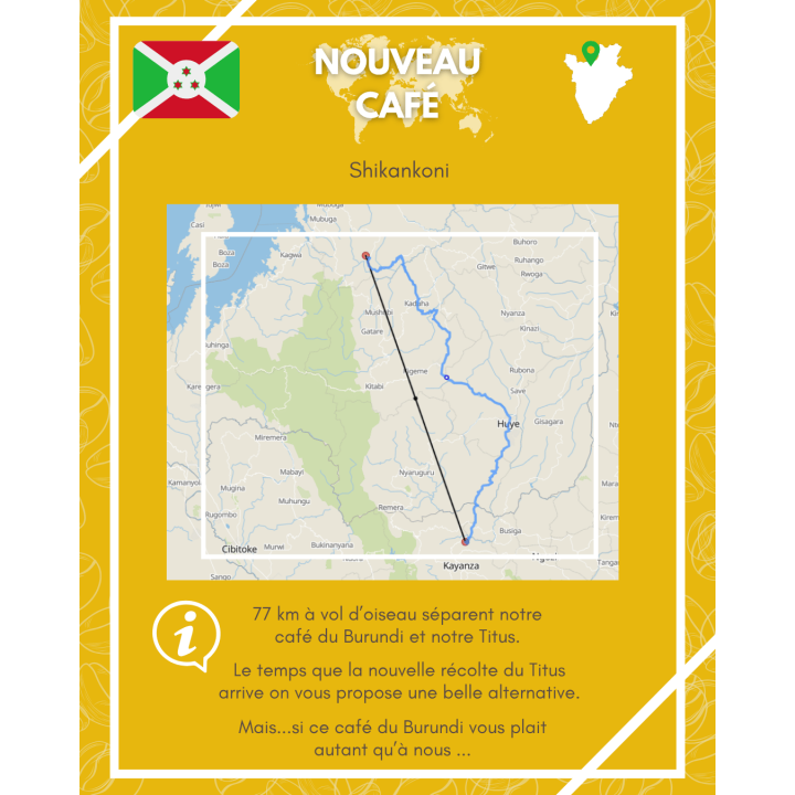 Café moulu Burundi - Shikankoni Café moulu Burundi - Shikankoni