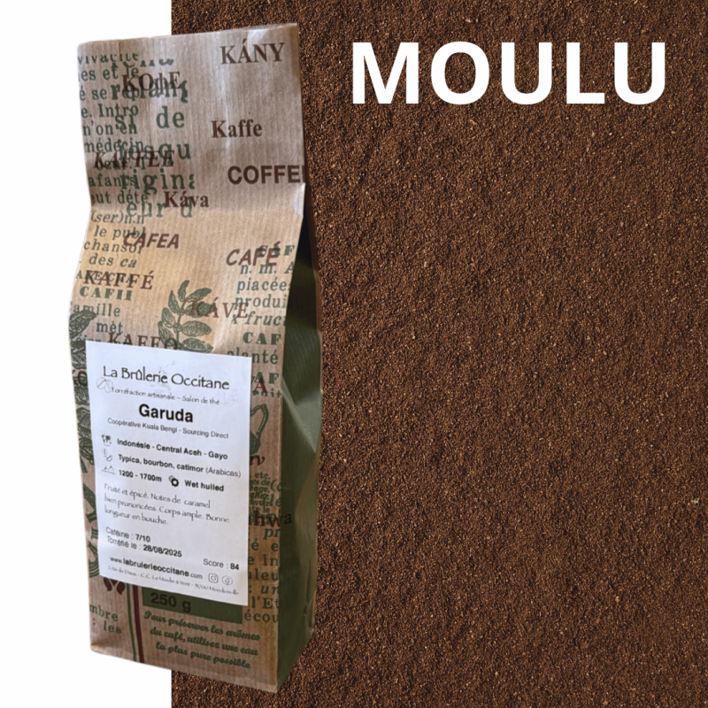Garuda- café d'Indonésie moulu Garuda- café d'Indonésie moulu