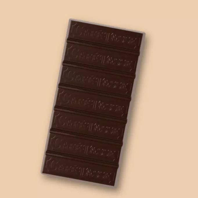 Tablette de chocolat Noir/Amandes sans emballage - CaféTasse©