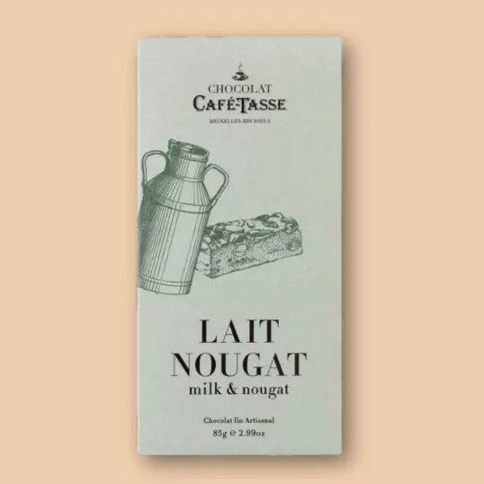 Tablette de chocolat Lait Nougat - CaféTasse©