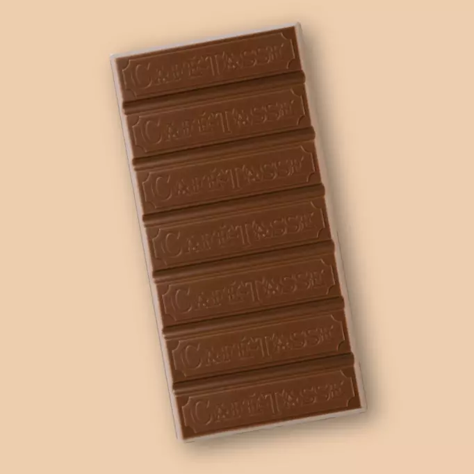 Tablette de chocolat au lait - Café Tasse