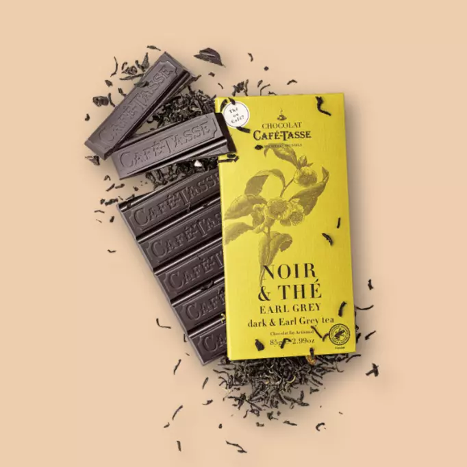 Tablette noir & Thé Earl Grey de CaféTasse©