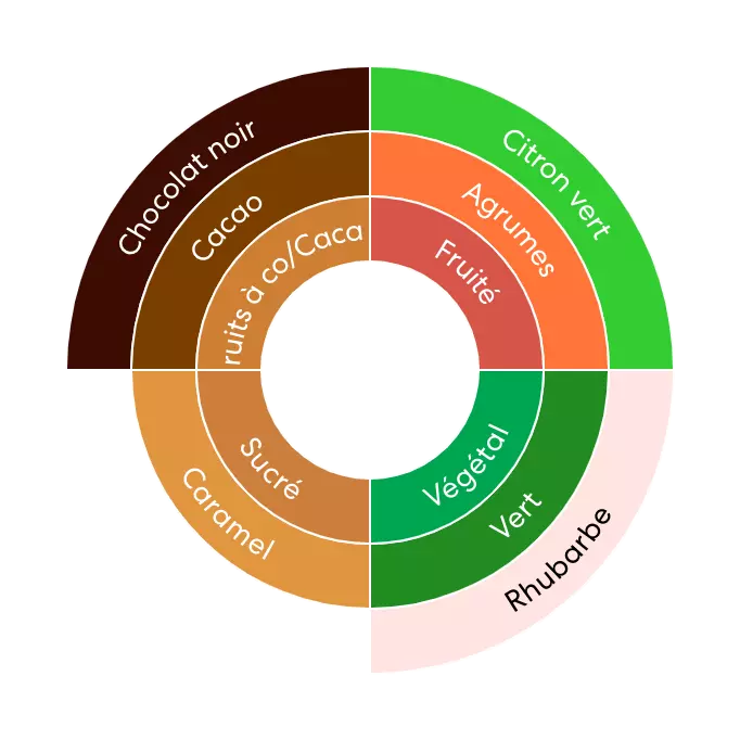 Roue des saveurs du Titus