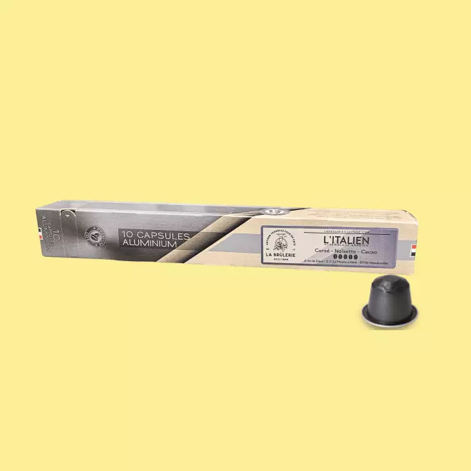 Capsules aluminium - Compatibles Nespresso® - L'italien