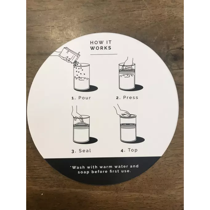 Boîte airscape - 250gr - noir Mat