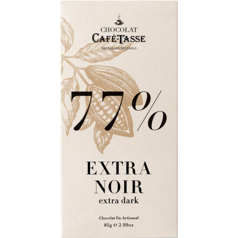 Tablette de chocolat noir café