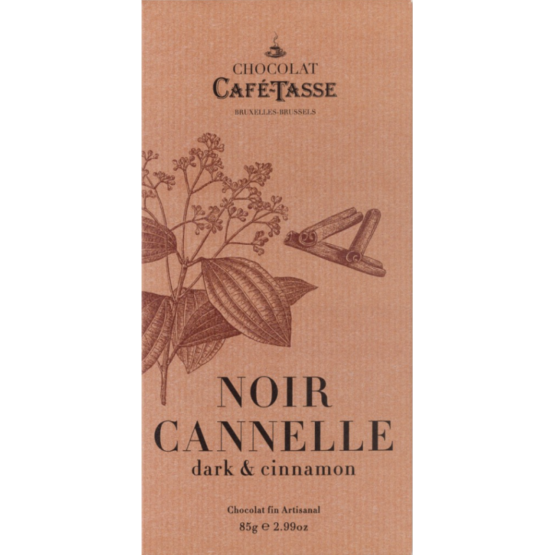 Tablette de chocolat Noir/Cannelle - CaféTasse