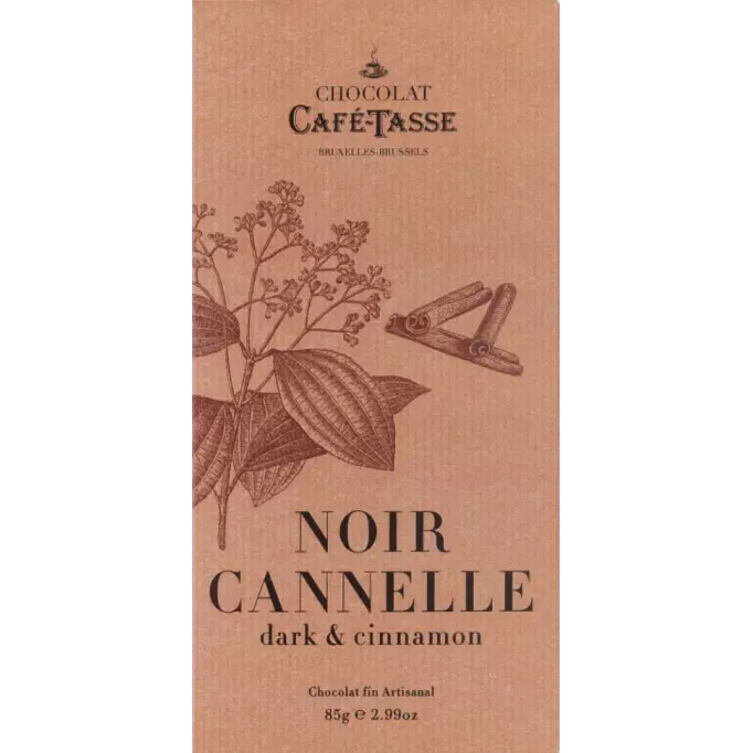 Tablette de chocolat Noir/Cannelle - CaféTasse