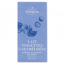 Tablette de chocolat Lait Noisettes caramélisées - CaféTasse
