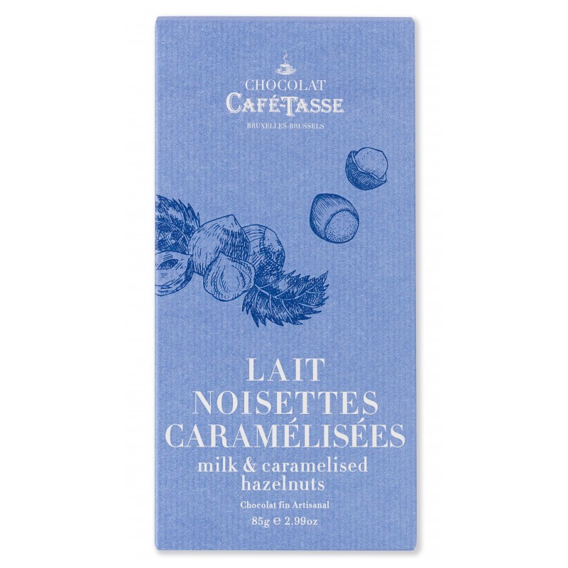 Tablette de chocolat Lait Noisettes caramélisées - CaféTasse