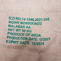 Café INDE MALABAR Moussonné en grains 1 kg