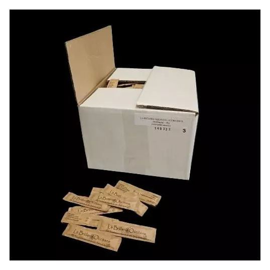 Colis de 100 bûchettes de sucre roux - 4Gr