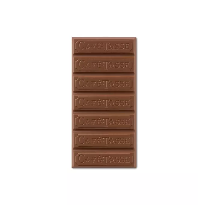 Visuel d'une tablette de chocolat au lait - Café Tasse