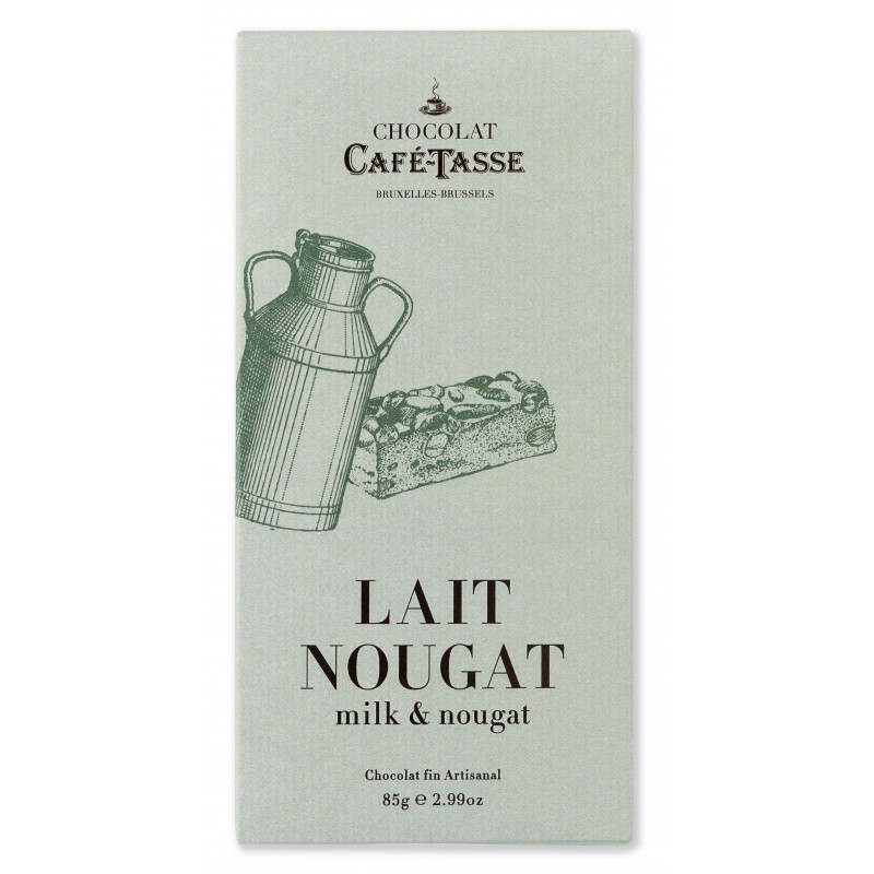 Tablette de chocolat Lait Nougat - CaféTasse